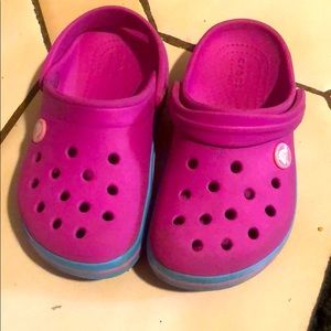 Toddler size 11 crocs.